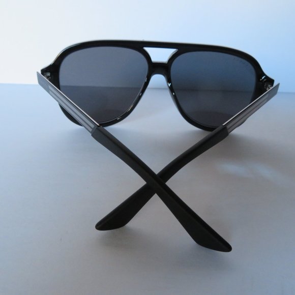 GUCCI BLACK GG0688s 001 AVIATOR LOGO SUNGLASSES + DUSTBAG & CASE - Picture 4 of 8